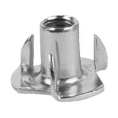 Picture of 1/4-20X3/16 / 3 Prong Tnuts / Short Prongs / Plain