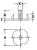 Picture of 1/4-20X9/16 1-1/4 Flange/ 4 Prong Tnuts / Plain