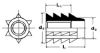 Picture of Type A Insert Nut 1/4-20 x 13mm Zinc