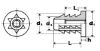 Picture of Type B Insert Nut 5/16-18 x 21mm Zinc