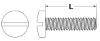 Picture of 8 - 32 X 5/8 Machine Screw Binder Undercut Slotted Zinc Cr+3