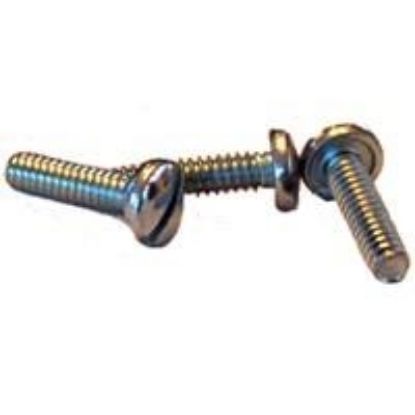 Picture of 1/4 - 20 X 3/8 Machine Screw Binder Undercut Slotted Zinc Cr+3