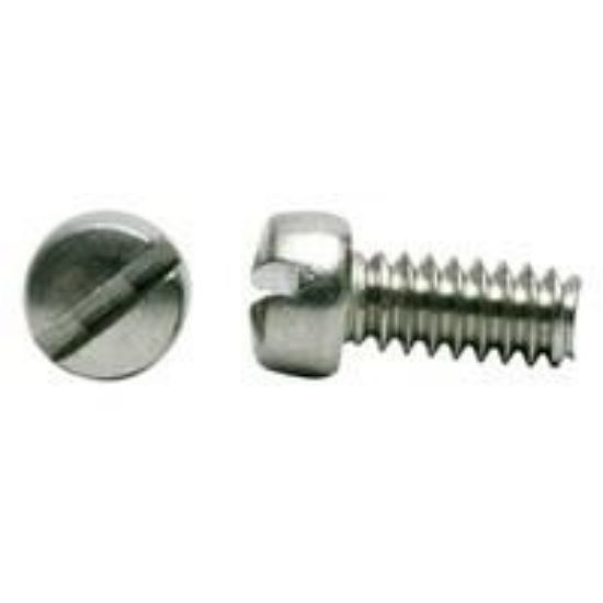 Picture of 6 - 32 X 3/8 Machine Screw Fillister Head Slotted Zinc Cr+3
