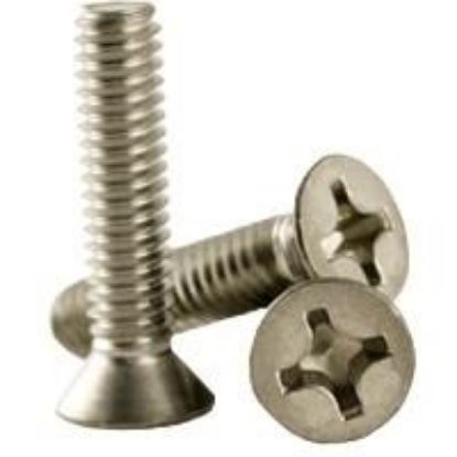 Picture of 1/4 - 20 X 3 Stainless Steel 18-8 (Inch) Philips Flat Head Machine Screw