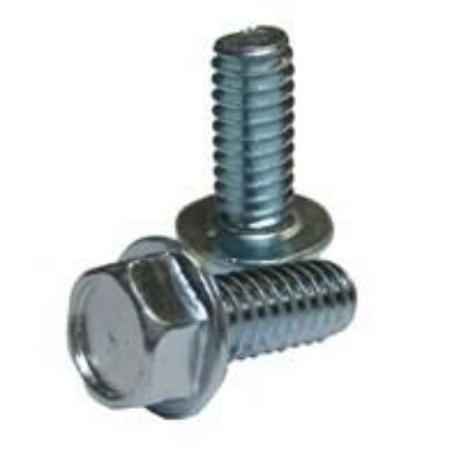 Picture of 1/4 - 20 X 1/2 Machine Screw Indented Hex Head Washer Zinc Cr+3
