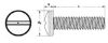 Picture of 6 - 32 X 2 Machine Screw Pan Head Slotted Zinc Cr+3