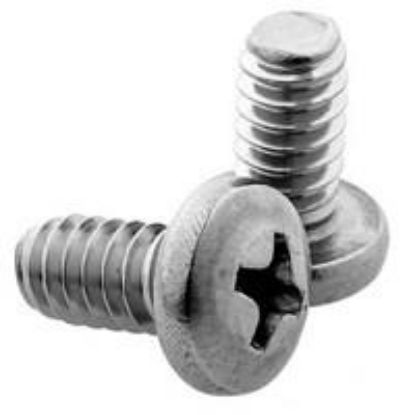 Picture of 1/4 - 20 X 1 3/4 Machine Screw Pan Head Phillips Zinc Cr+3