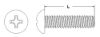 Picture of 10 - 24 X 2 1/2 Machine Screw Round Head Phillips Zinc Cr+3