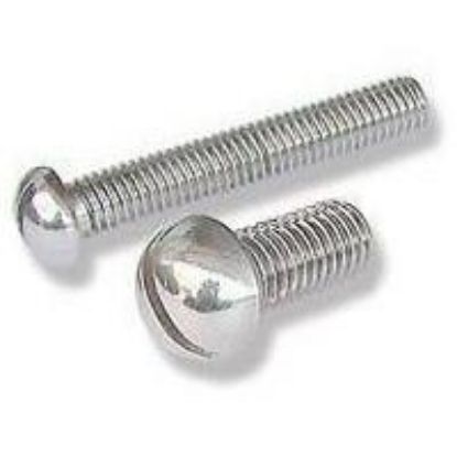 Picture of 1/2 - 13 X 2 Machine Screw Round Head Slotted Zinc Cr+3