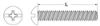 Picture of 1/4 - 20 X 6 Machine Screw Round Head Phillips/Slotted Combo Zinc Cr+3