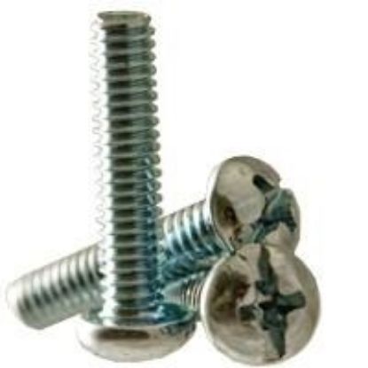 Picture of 1/4 - 20 X 3/4 Machine Screw Round Head Phillips/Slotted Combo Zinc Cr+3