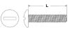 Picture of 8 - 32 X 3/8" Machine Screw Truss Head Slotted Zinc Cr+3
