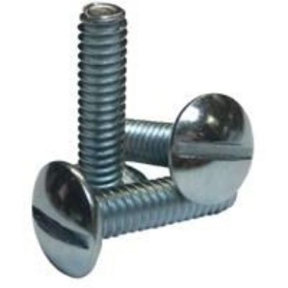Picture of 8 - 32 X 5/8" Machine Screw Truss Head Slotted Zinc Cr+3
