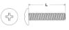 Picture of 10 - 32 X 3/8" Machine Screw Truss Head Phillips Zinc Cr+3
