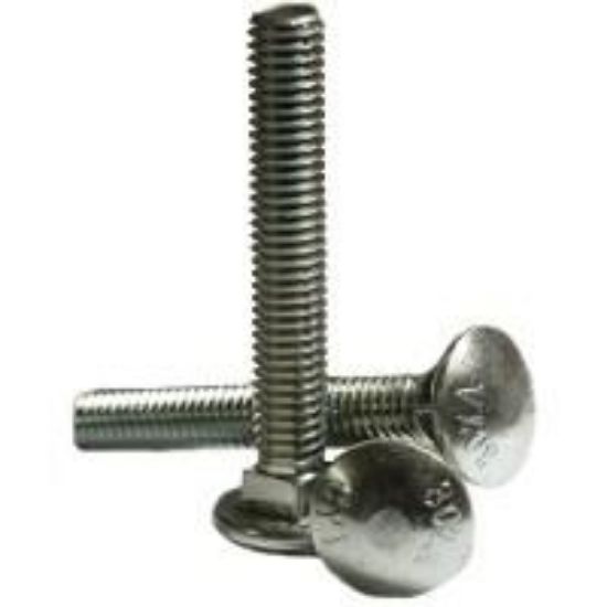 Picture of 5/8" - 11 X 9" 6" T A307 Grade A Low Carbon Carriage Bolts (Inch) Plain