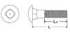 Picture of 5/8" - 11 X 2" Grade 5 Medium Carbon Carriage Bolts (Inch) Plain