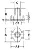 Picture of Tnut Hopper Feed 1/4-20X9/16-4P Hp Crimp Lock Plain