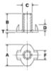 Picture of Tnut Hopper Feed M10X1.5  11.2MM Barrel Plain