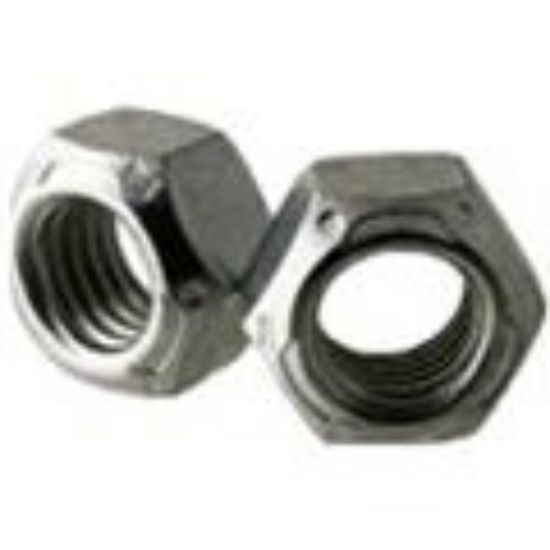 Picture of 1/4" - 20 Gr.C All Metal Cone Locknut Zinc/Wax CR+3