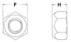 Picture of 9/16 - 18 L9 Collar locknuts Cad. Yellow & Wax (USA)