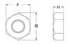 Picture of 3/8 - 24 Hex M/S Nut Zinc CR+3