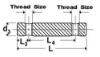 Picture of Steel Cross Dowel 5/16-18X50Mm-2H Zinc