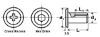 Picture of Cap JCN 1/4-20 x 12 4mm HX No Thru Hole Plain