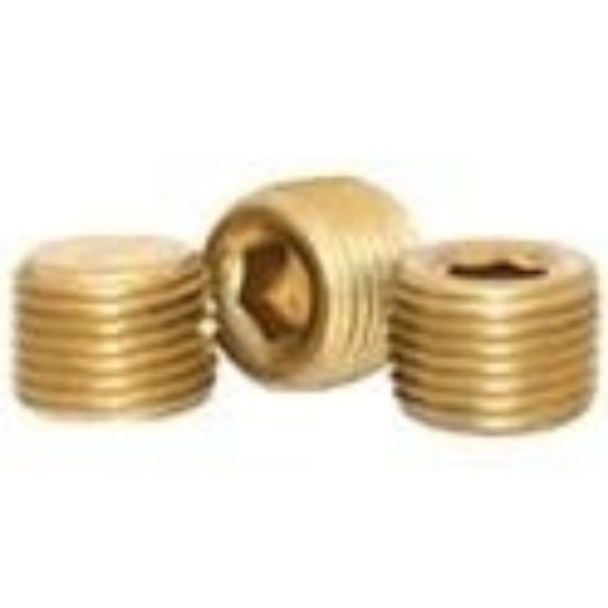 Picture of 1/4 Pipe Plugs Brass (Inch) 3/4 Taper Plain