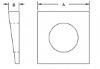 Picture of 5/8" Square Beveled Malleable Washer plain