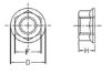 Picture of Serrated Flange Nut 1/4-20 Black Oxide