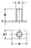 Picture of Slab Base M8X1.25 T Plain