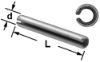 Picture of M8 X 22 MM Spring Pin Medium Carbon (Metric) Black Oxide
