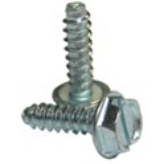 Picture of #6 - 20 X 1 1/4 Indent Hex Washer Head Type B Sheet Metal Screws