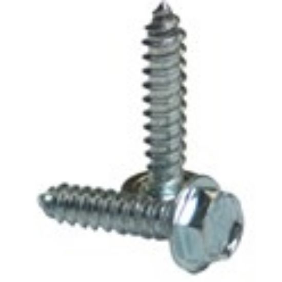 Picture of #10 - 16 X 1 Indent Hex Washer Head Type AB Sheet Metal Screws