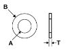 Picture of 1/4"X 11/16"X 0.05 Stainless Steel 316 (Inch) Flat Washers C