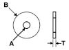 Picture of 1/4"X 2" Fender Washers (Inch) Zinc CR+3