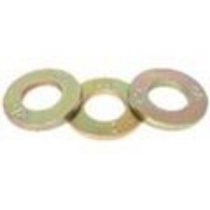 Picture of 1/2" L9 Tension Flat Washers Zinc & Yellow Cr+3 SAE Pattern